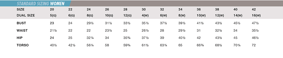 Nike Size Chart Women S Swimwear